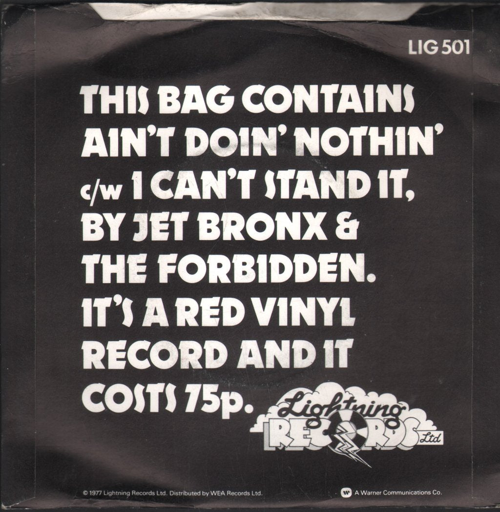 Jet Bronx And The Forbidden - Ain't Doin' Nothin' - 7 Inch