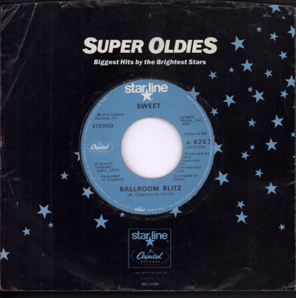Sweet - Ballroom Blitz / Fox On The Run - 7 Inch
