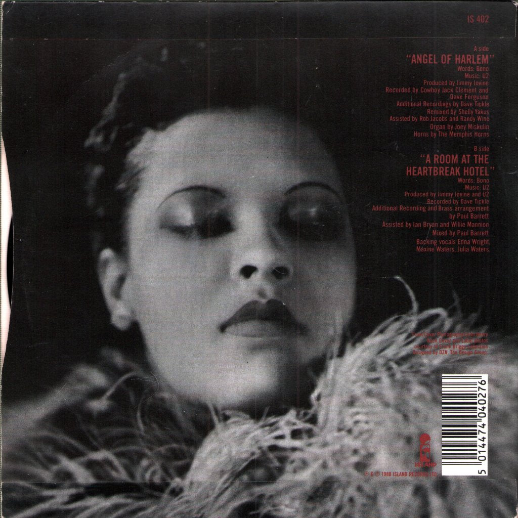 U2 - Angel Of Harlem - 7 Inch