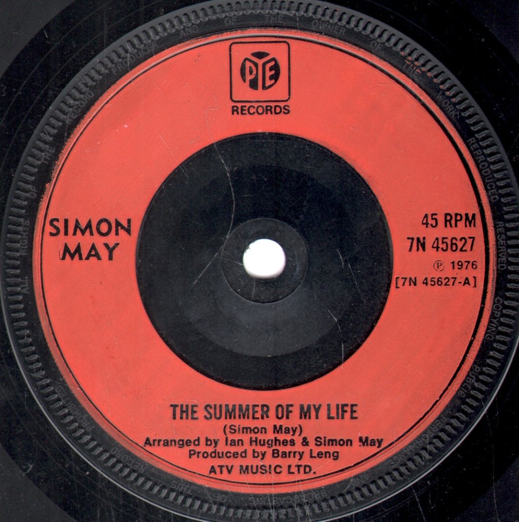 Simon May - Summer Of My Life - 7 Inch