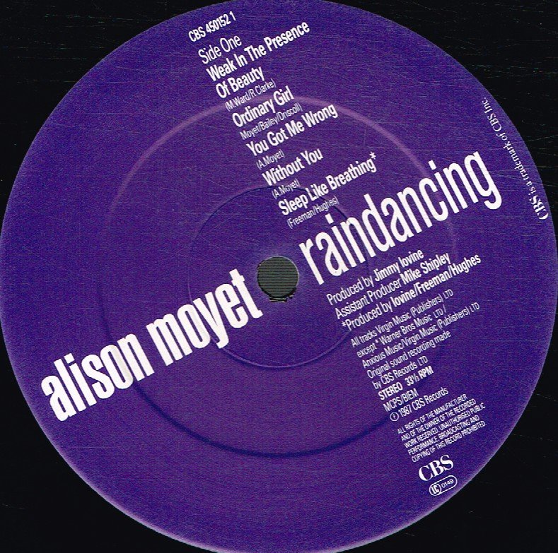 Alison Moyet - Raindancing - Lp