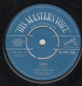 Danny Williams - Tears - 7 Inch