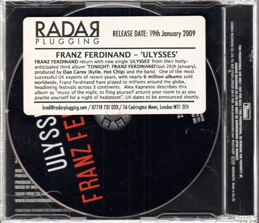 Franz Ferdinand - Ulysses - Cd
