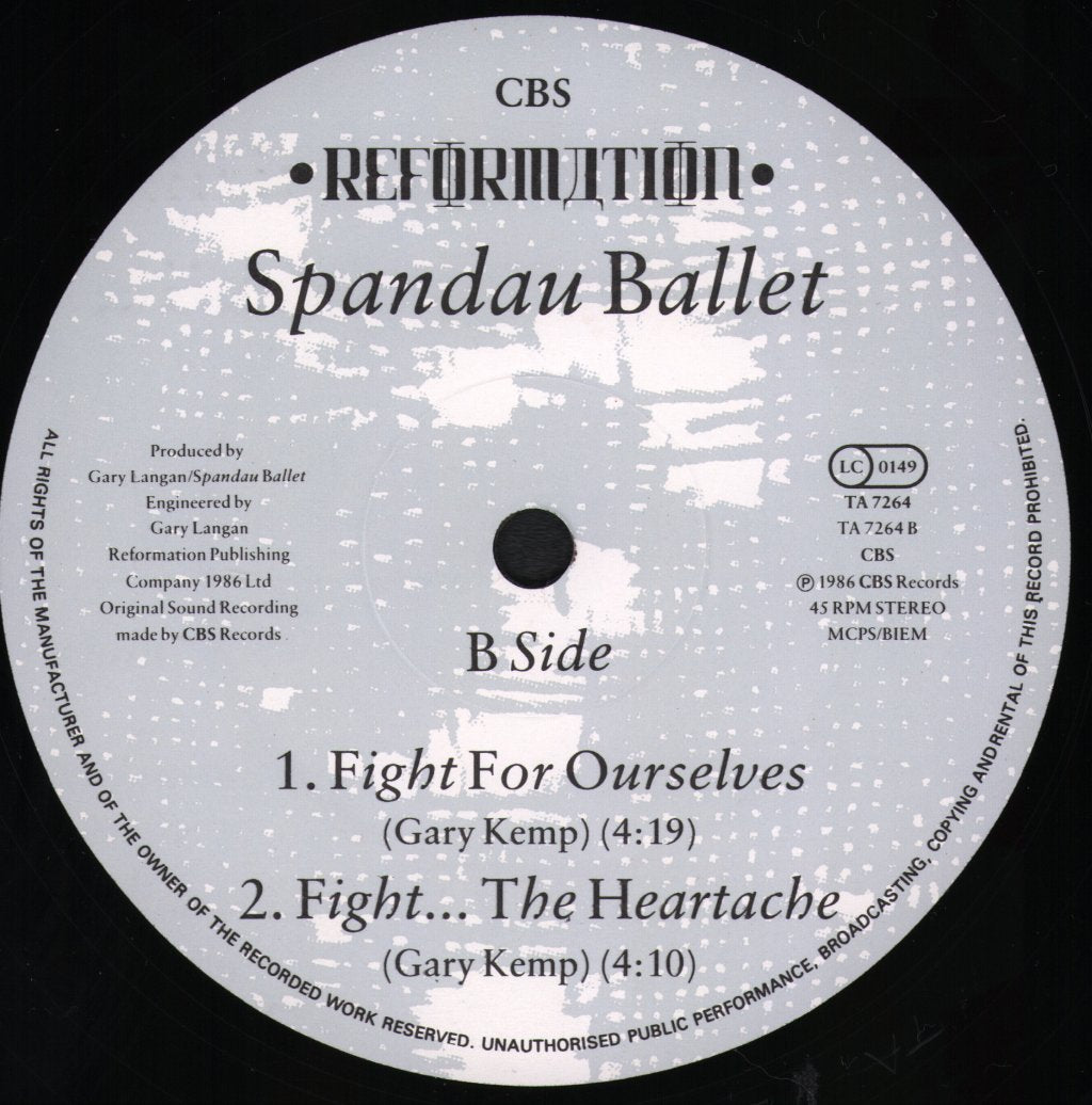 Spandau Ballet - Fight For Ourselves - 12 Inch