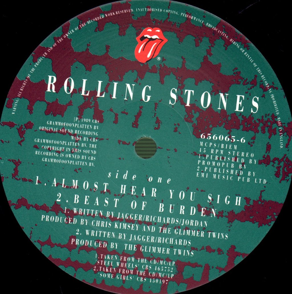 Rolling Stones - Almost Hear You Sigh - 12 Inch
