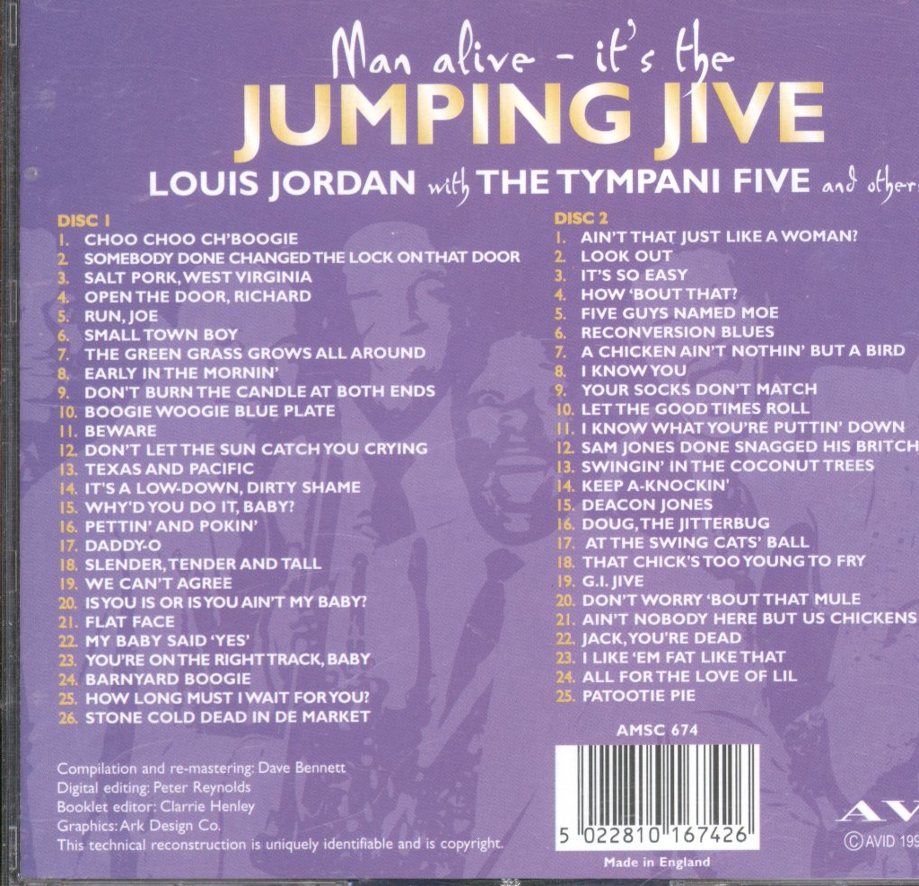 Louis Jordan - Man Alive It's The Jumping Jive - Double Cd