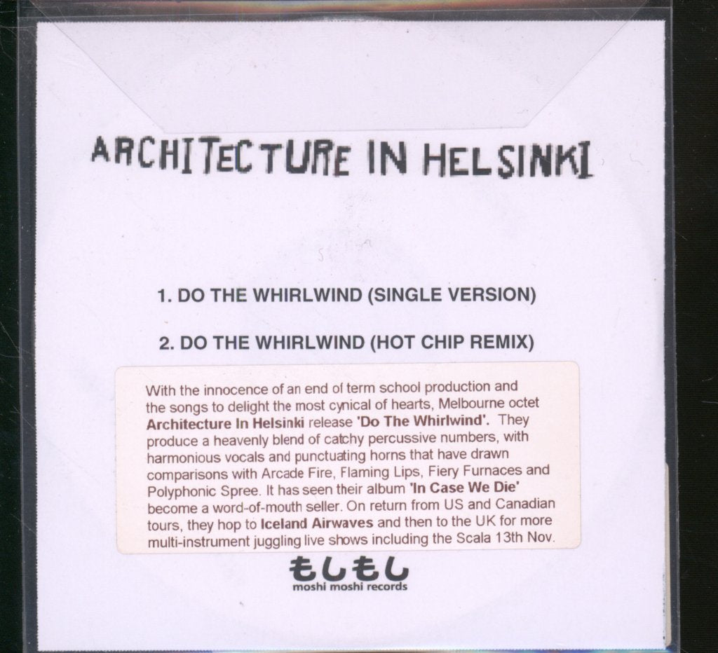 Architecture In Helsinki - Do The Whirlwind - Cdr