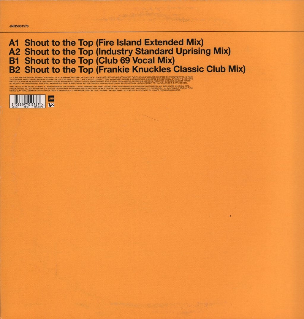 Fire Island Featuring Loleatta Holloway - Shout To The Top - 12 Inch