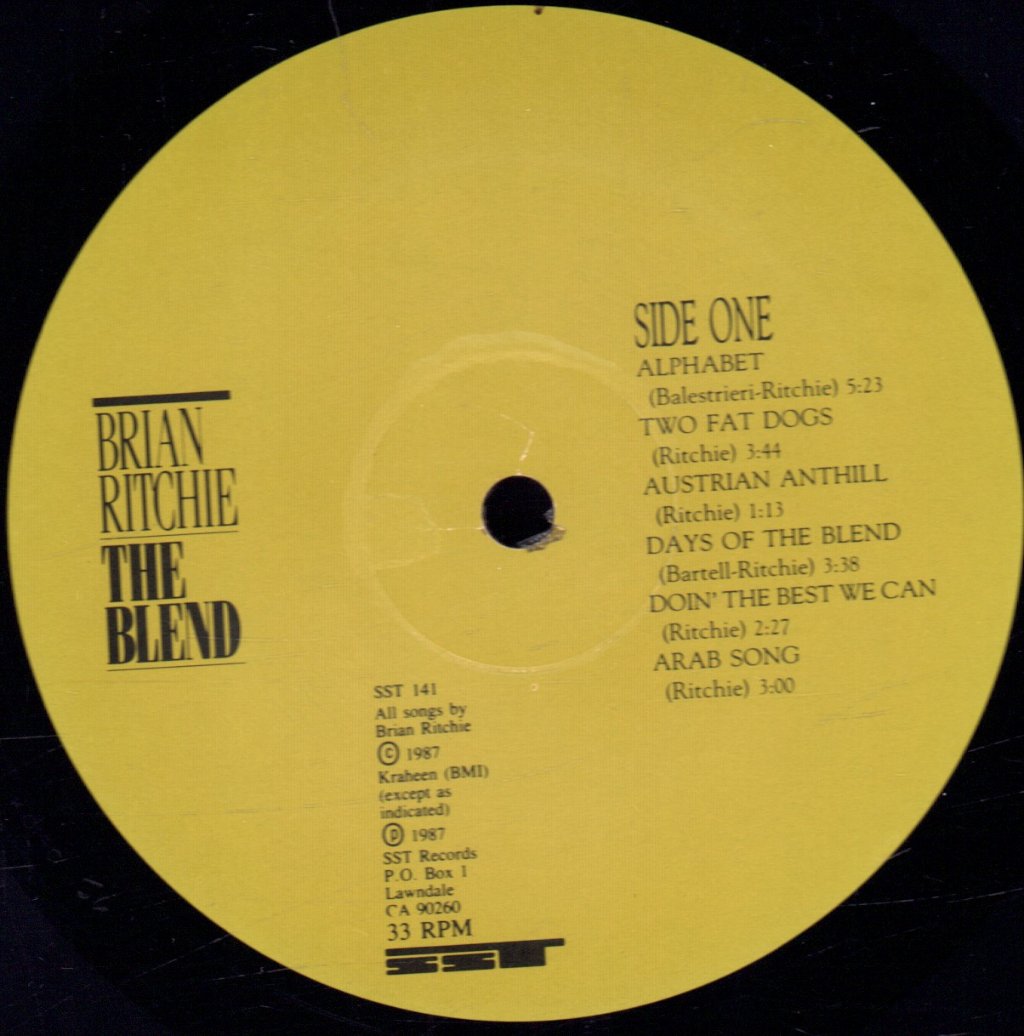 Brian Ritchie - Blend - Lp