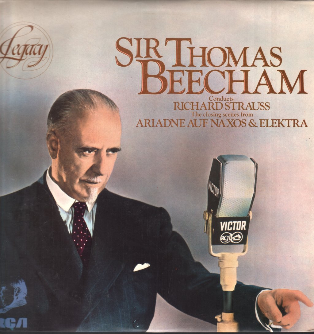 Sir Thomas Beecham - Richard Strauss - Closing Scenes from Ariadne Auf Naxos & Elektra - Lp