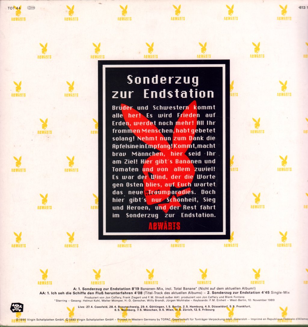 Abwarts - Sonderzug Zur Endstation - 12 Inch