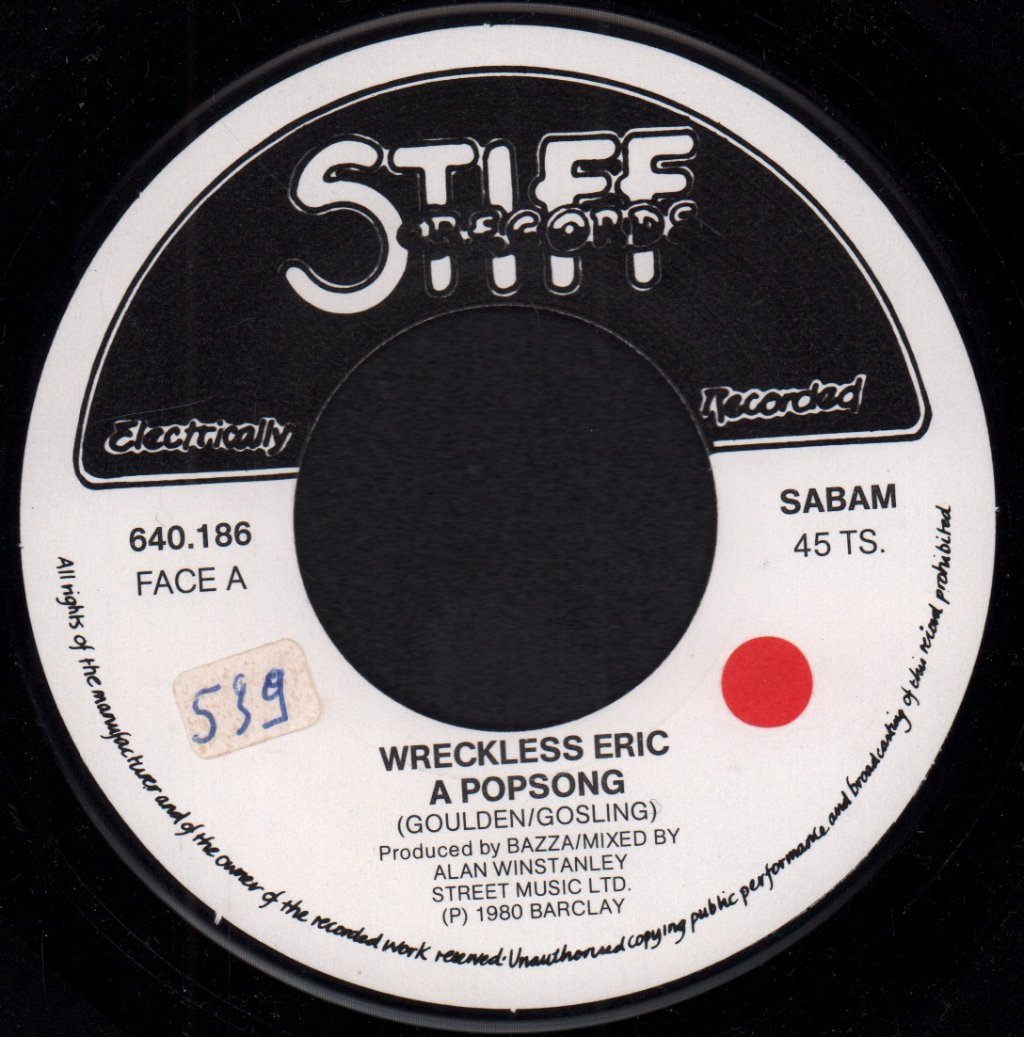 Wreckless Eric - A Popsong - 7 Inch
