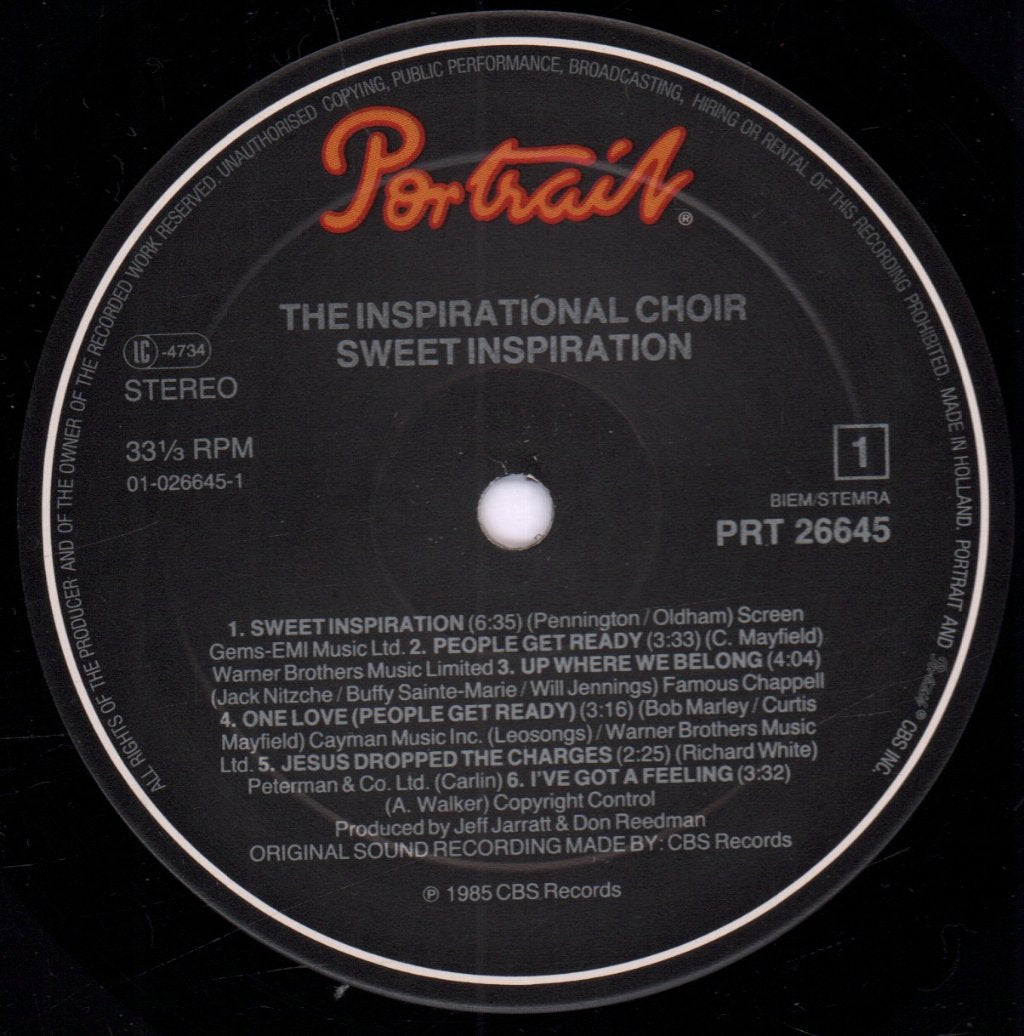 Inspirational Choir - Sweet Inspiration - Lp