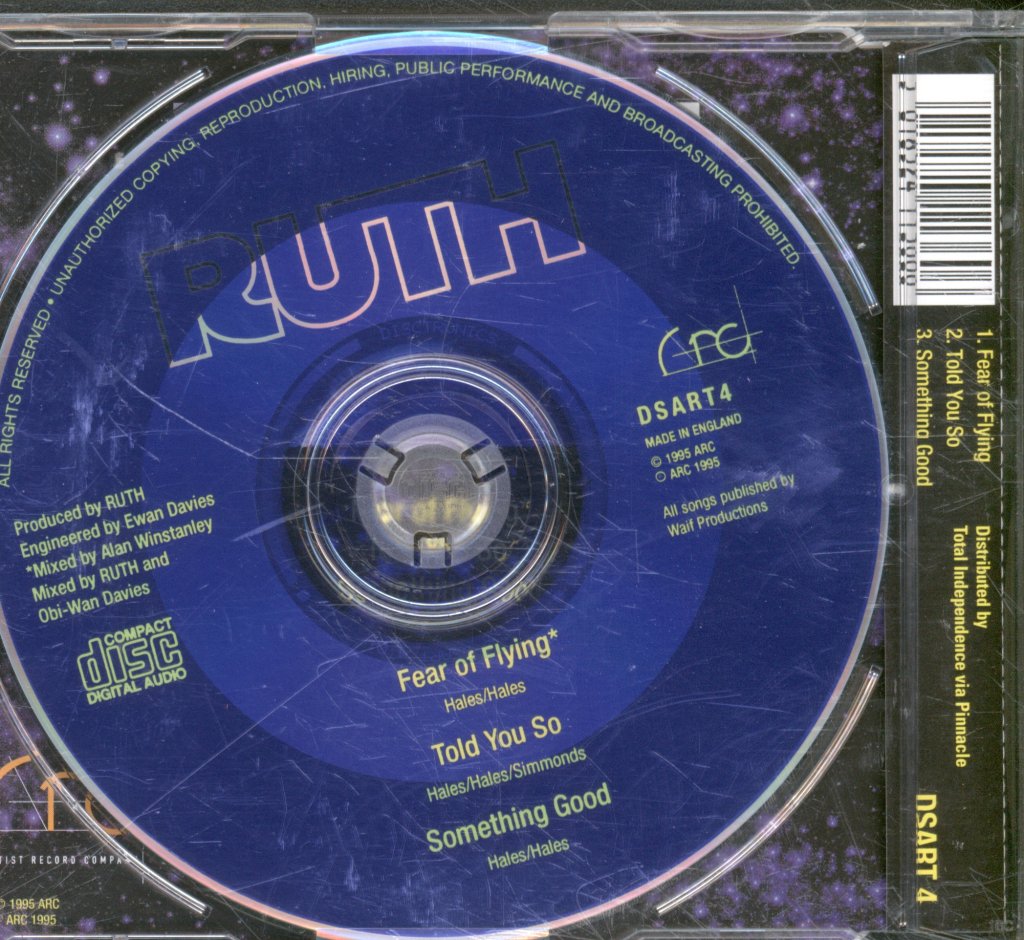 Ruth (Indie Group) - Fear Of Flying - Cd