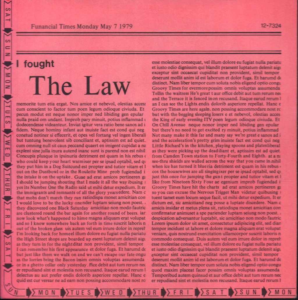 Clash - Cost Of Living Ep - 7 Inch