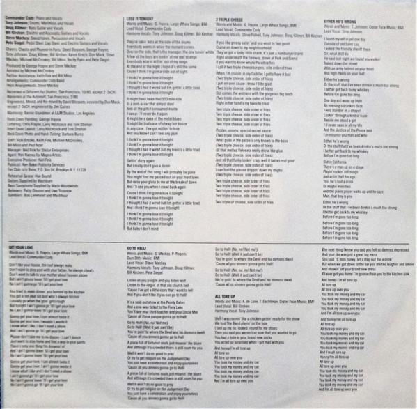 Commander Cody Band - Lose It Tonight - Lp