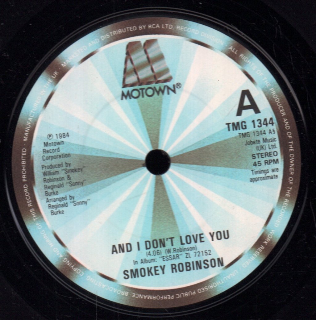 Smokey Robinson - And I Don't Love You - 7 Inch