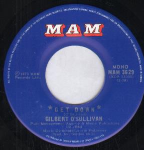 Gilbert O'Sullivan - Get Down - 7 Inch
