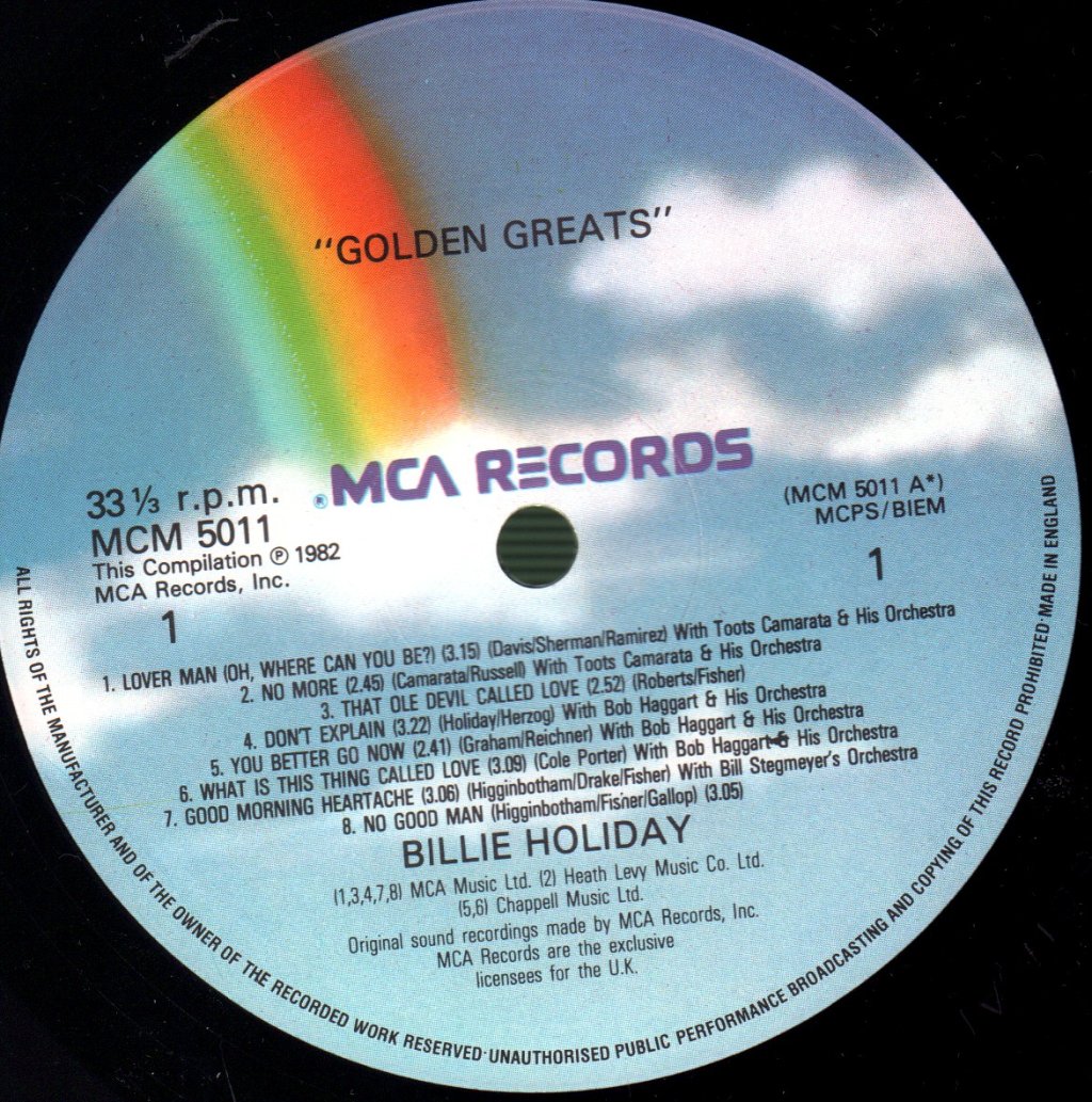 Billie Holiday - Golden Greats - Lp