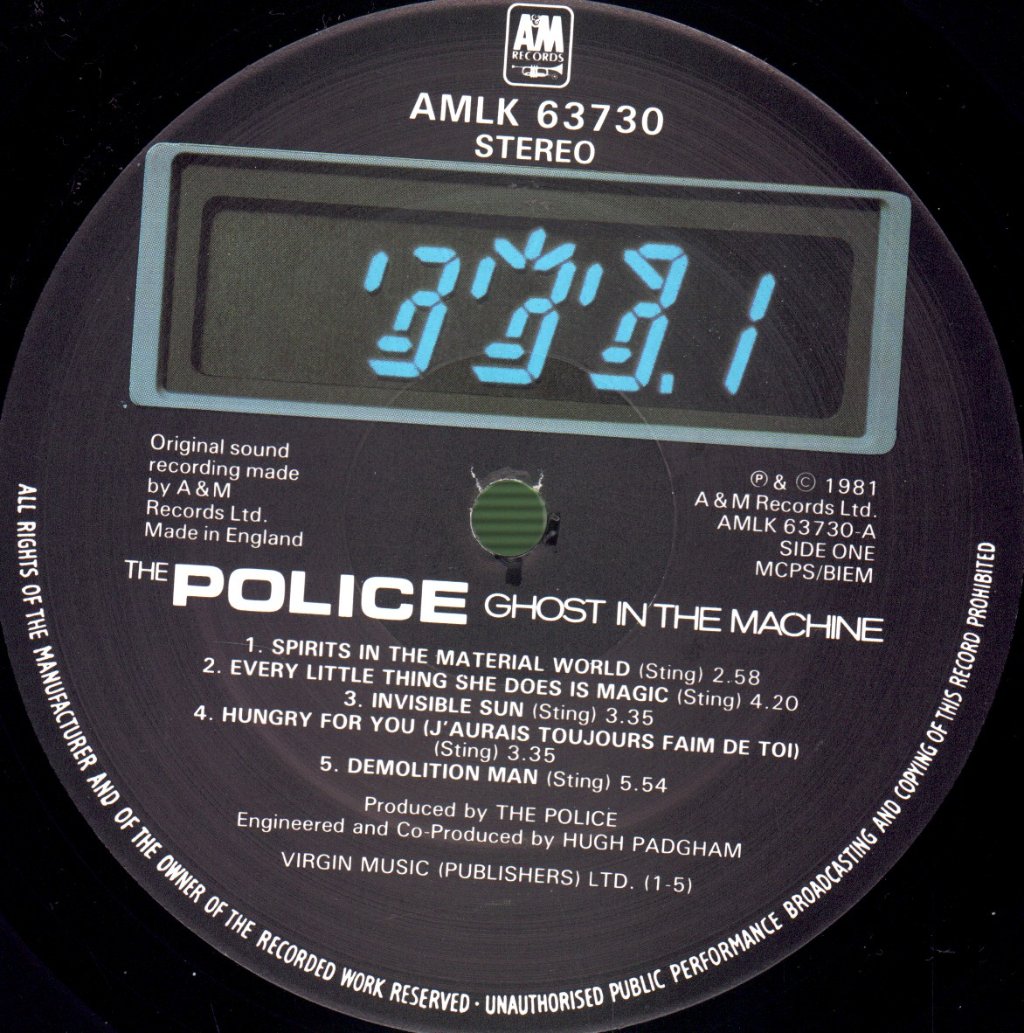 Police - Ghost In The Machine - Lp
