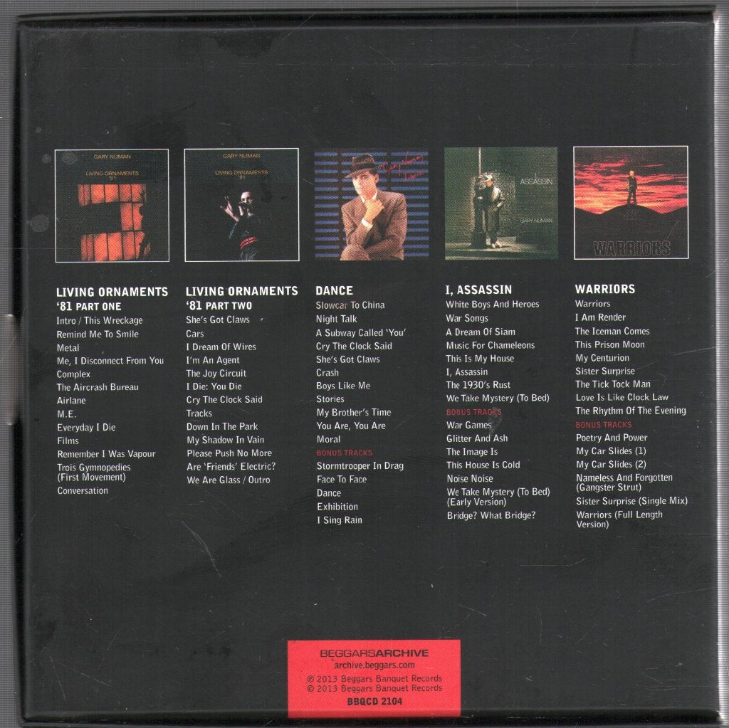 Gary Numan - 5 Albums - Cd Set