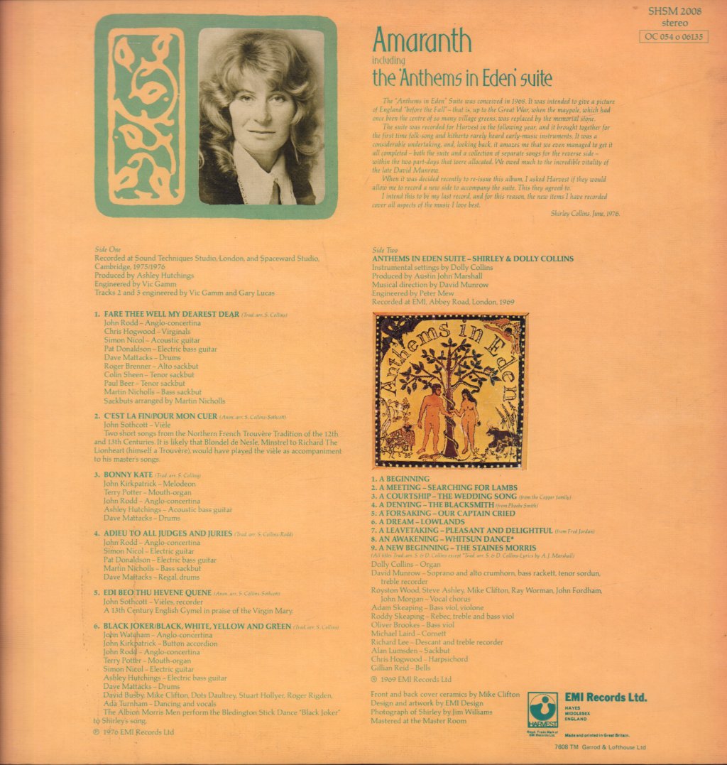 Shirley Collins - Amaranth - Lp