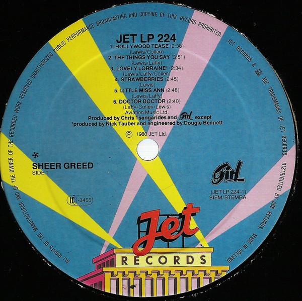 Girl - Sheer Greed - Lp