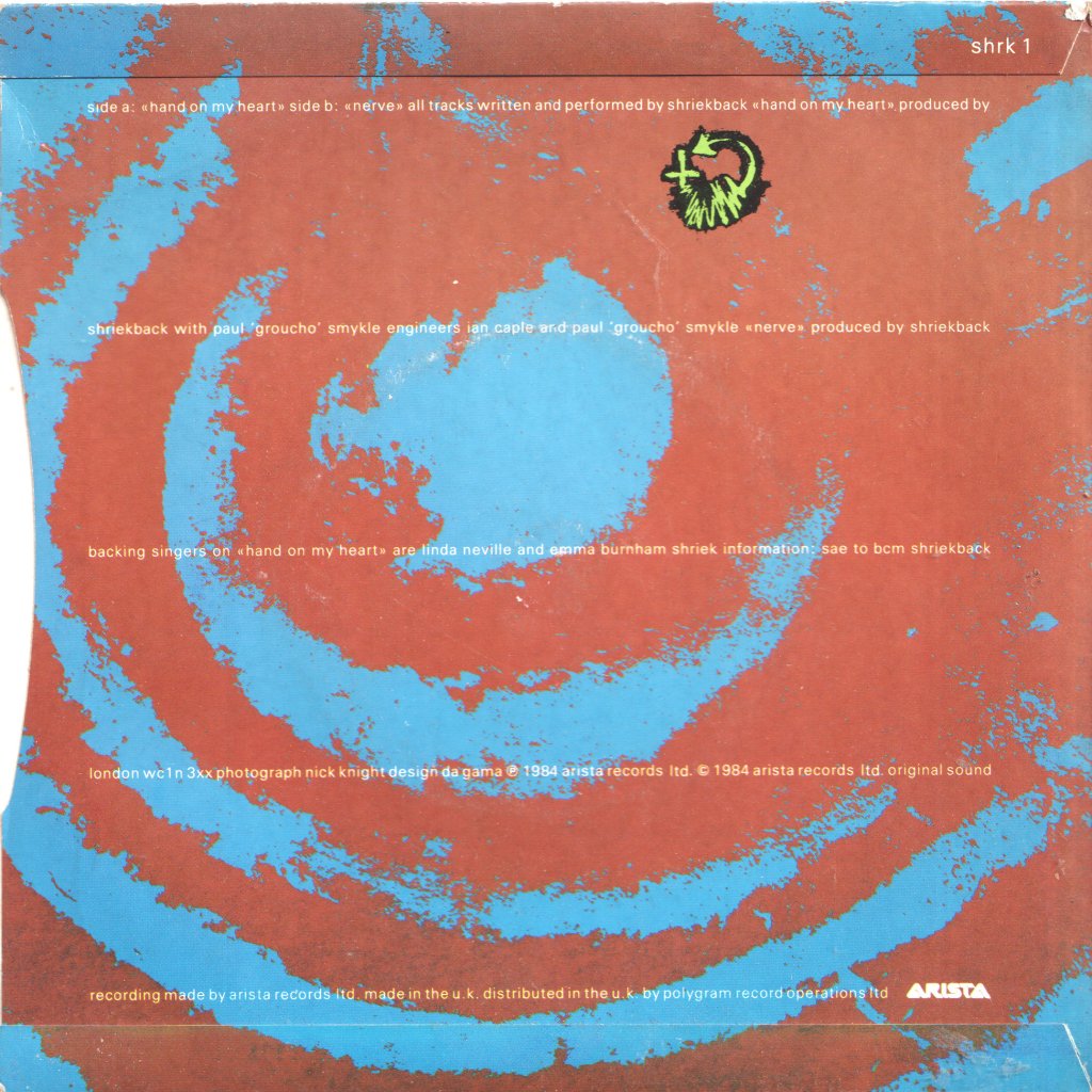 Shriekback - Hand On My Heart - 7 Inch