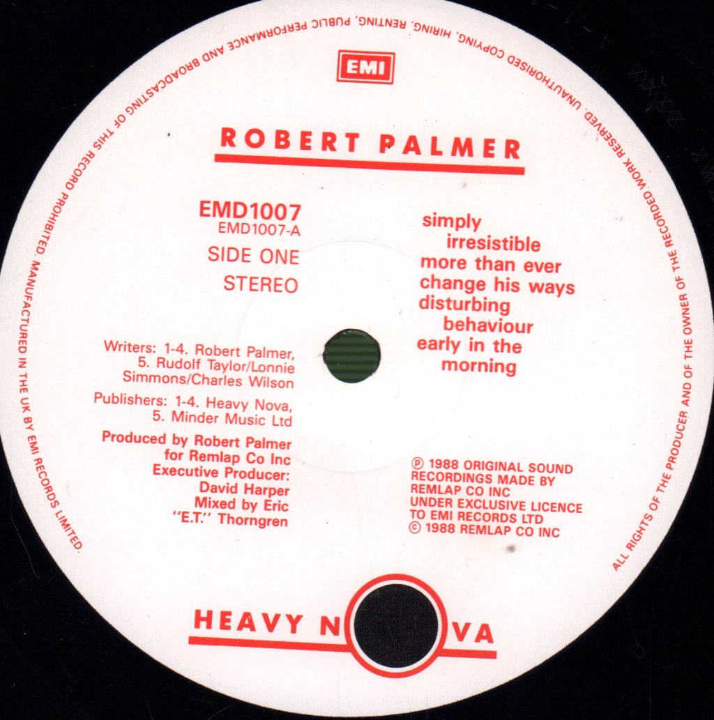 Robert Palmer - Heavy Nova - Lp