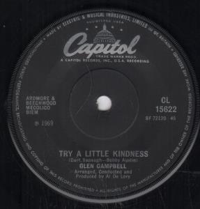 Glen Campbell - Try A Little Kindness - 7 Inch