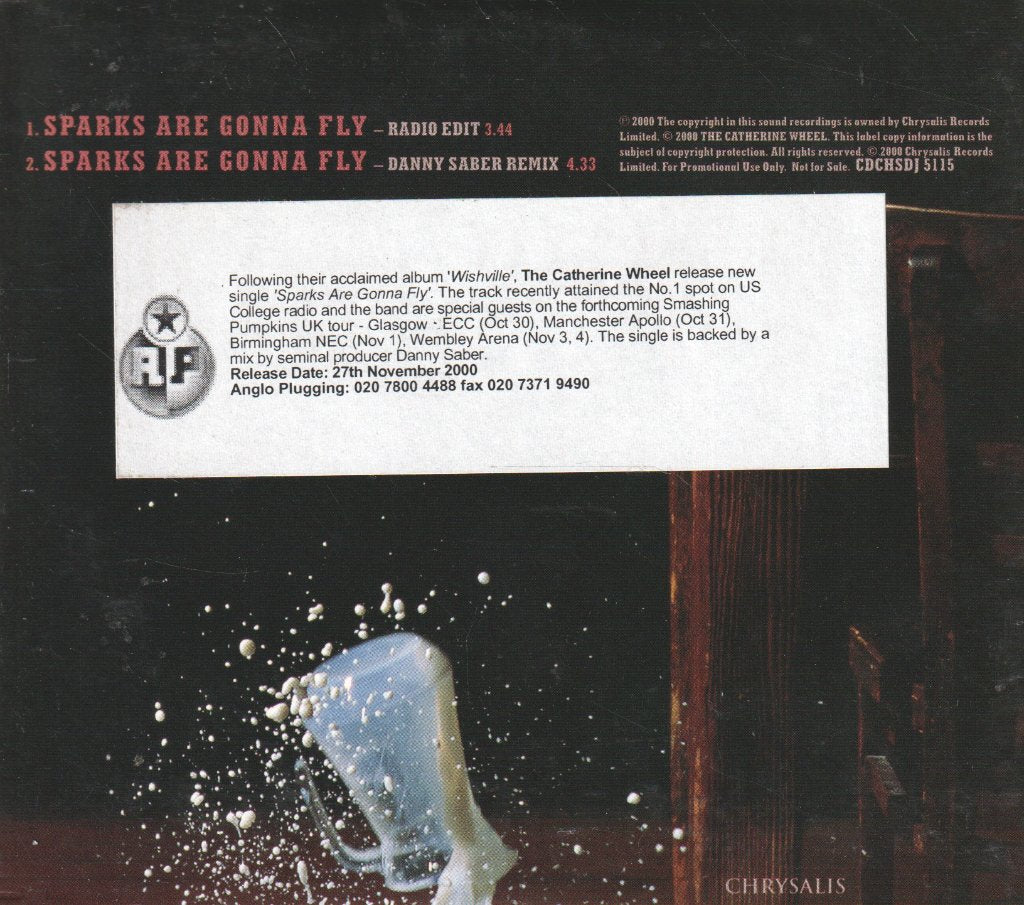 Catherine Wheel (Shoegazing Group) - Sparks Are Gonna Fly - Cd