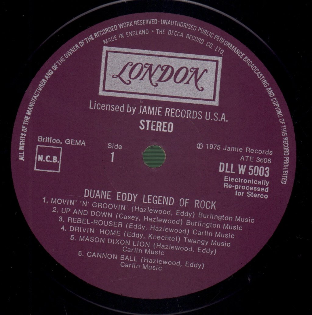 Duane Eddy - Legend Of Rock - Double Lp