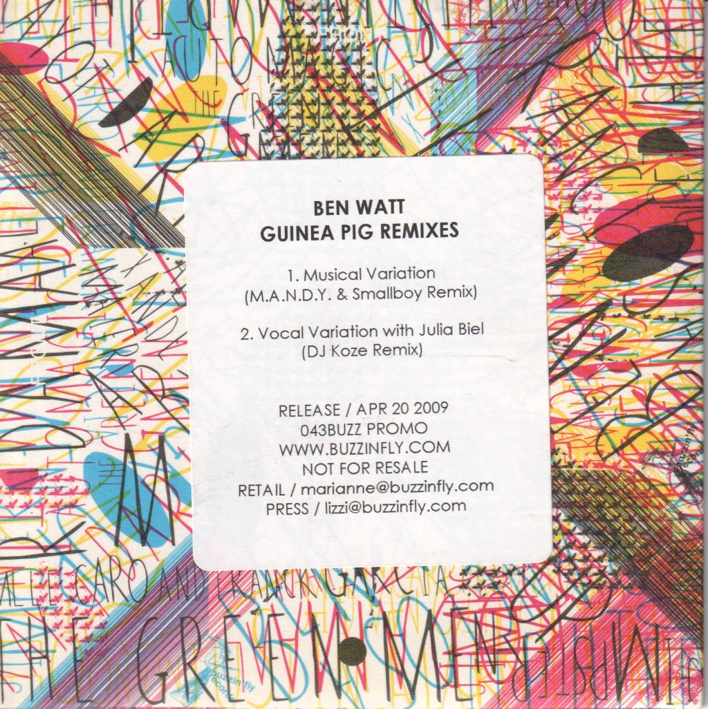 Ben Watt - Guinea Pig Remixes - Cd