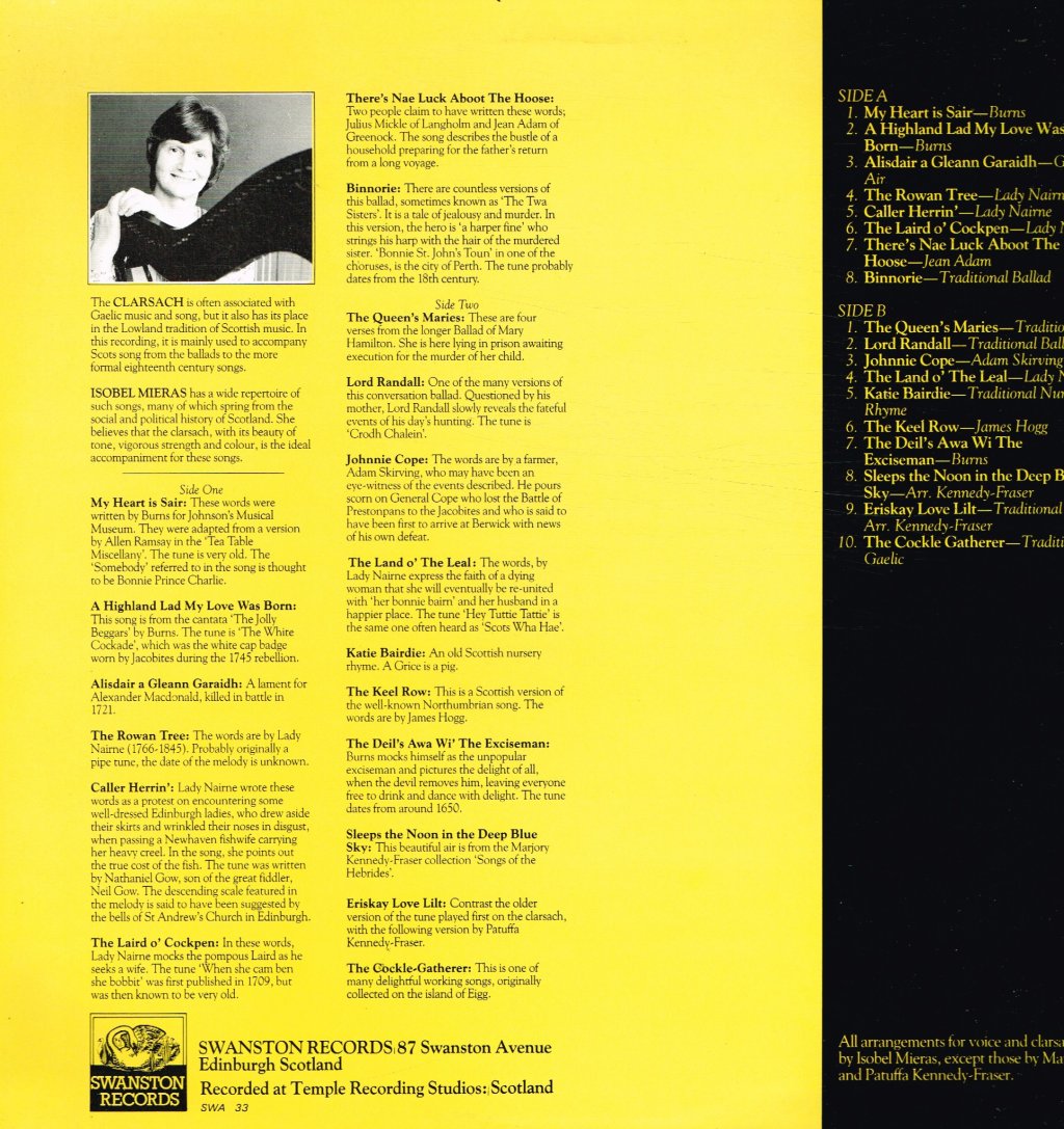 Isobel Mieras - A Harper Fine - Lp