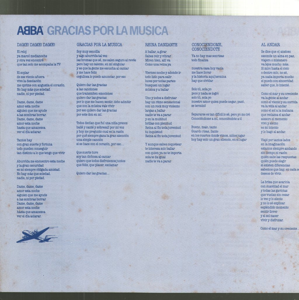 ABBA - Gracias Por La Musica - Lp