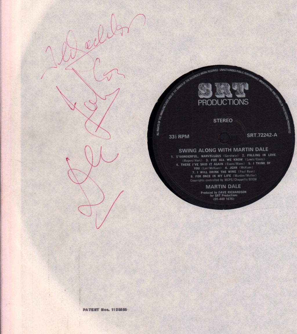 Martin Dale - swing along with - Lp