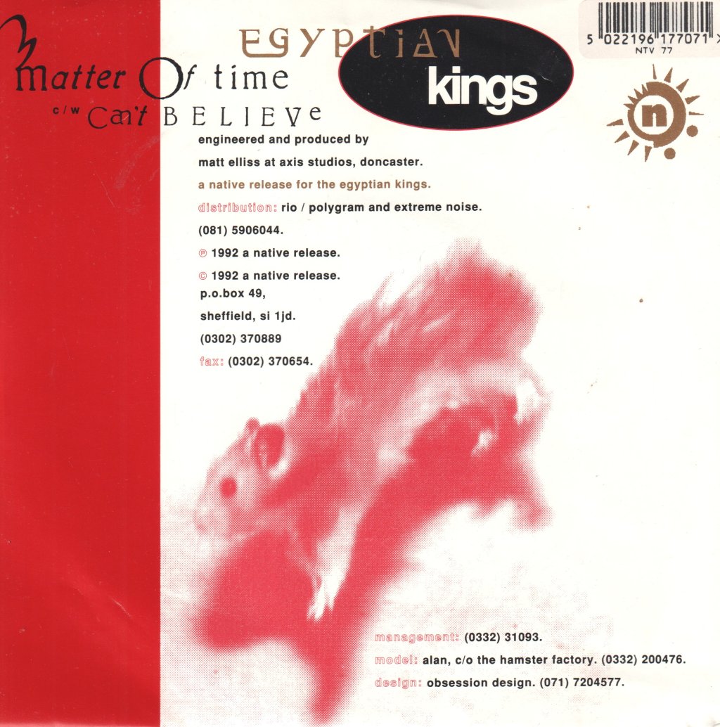 Egyptian Kings (2) - Matter Of Time - 7 Inch