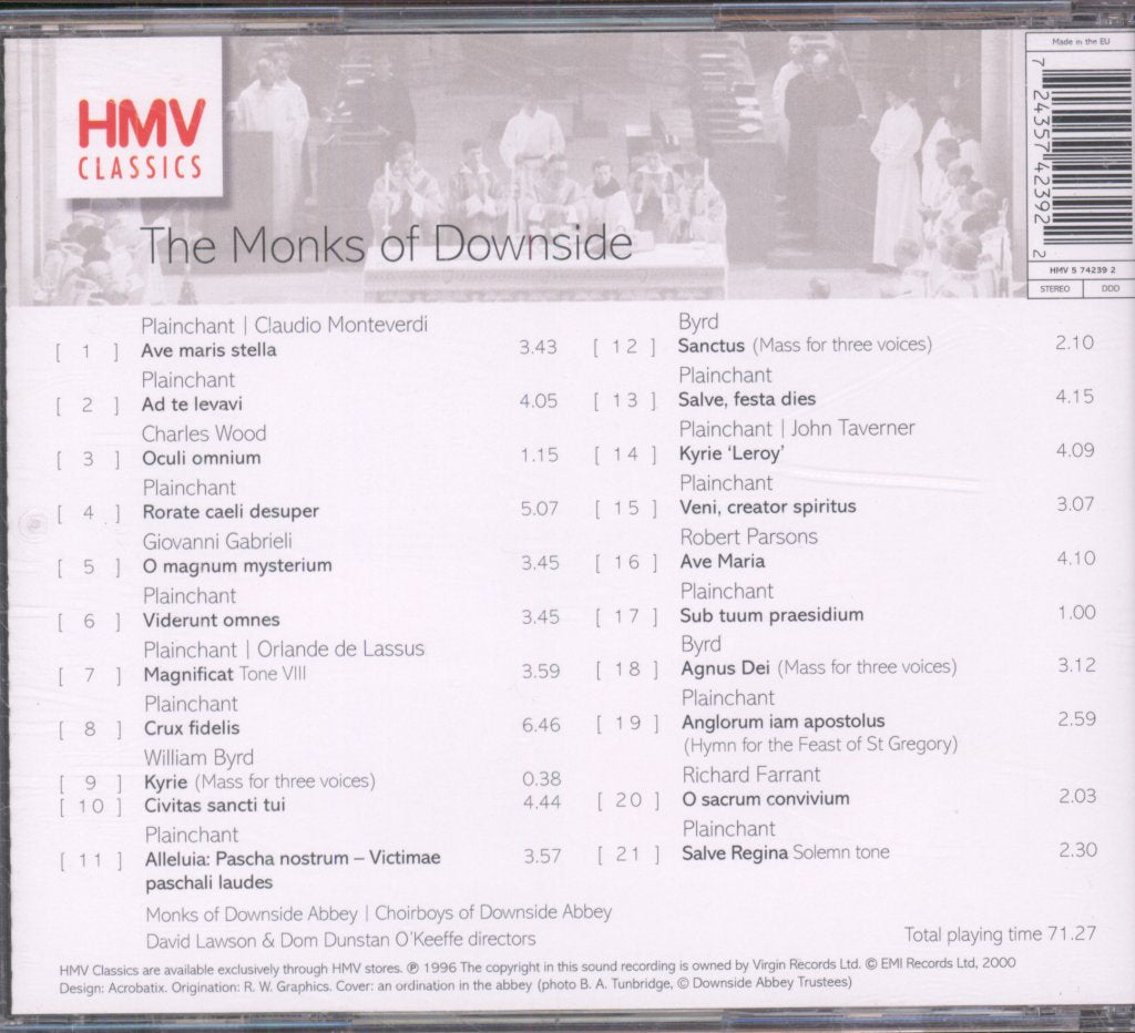 Monks Of Downside Abbey - Monks Of Downside - Cd