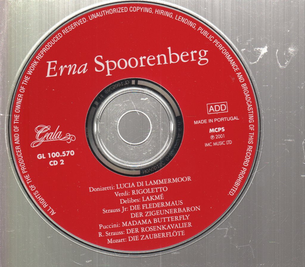 Erna Spoorenberg - Erna Spoorenberg In Opera - Double Cd