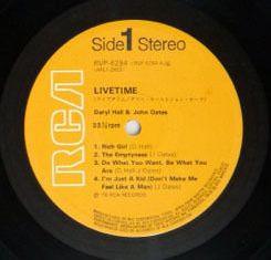 Daryl Hall & John Oates - Livetime - Lp