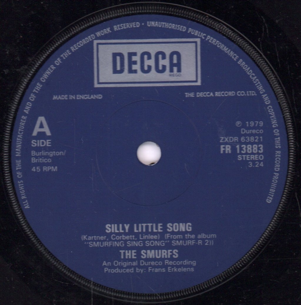 Smurfs - Silly Little Song - 7 Inch