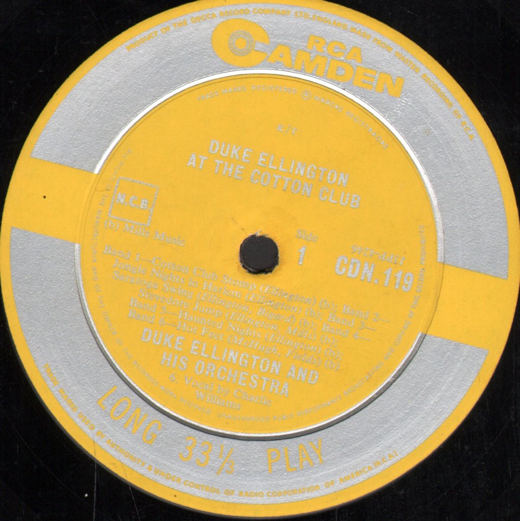 Duke Ellington - At The Cotton Club - Lp