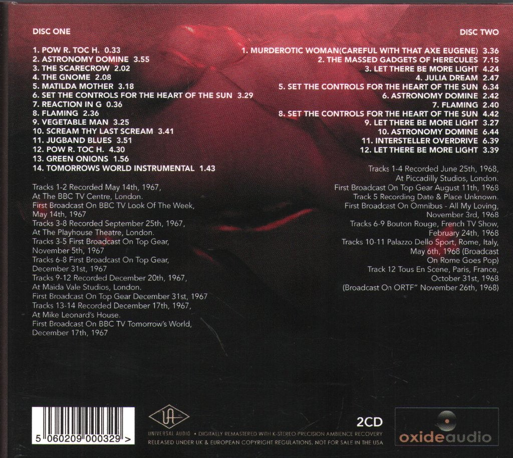 Pink Floyd - Audio Archives 1967 - 1968 - Double Cd