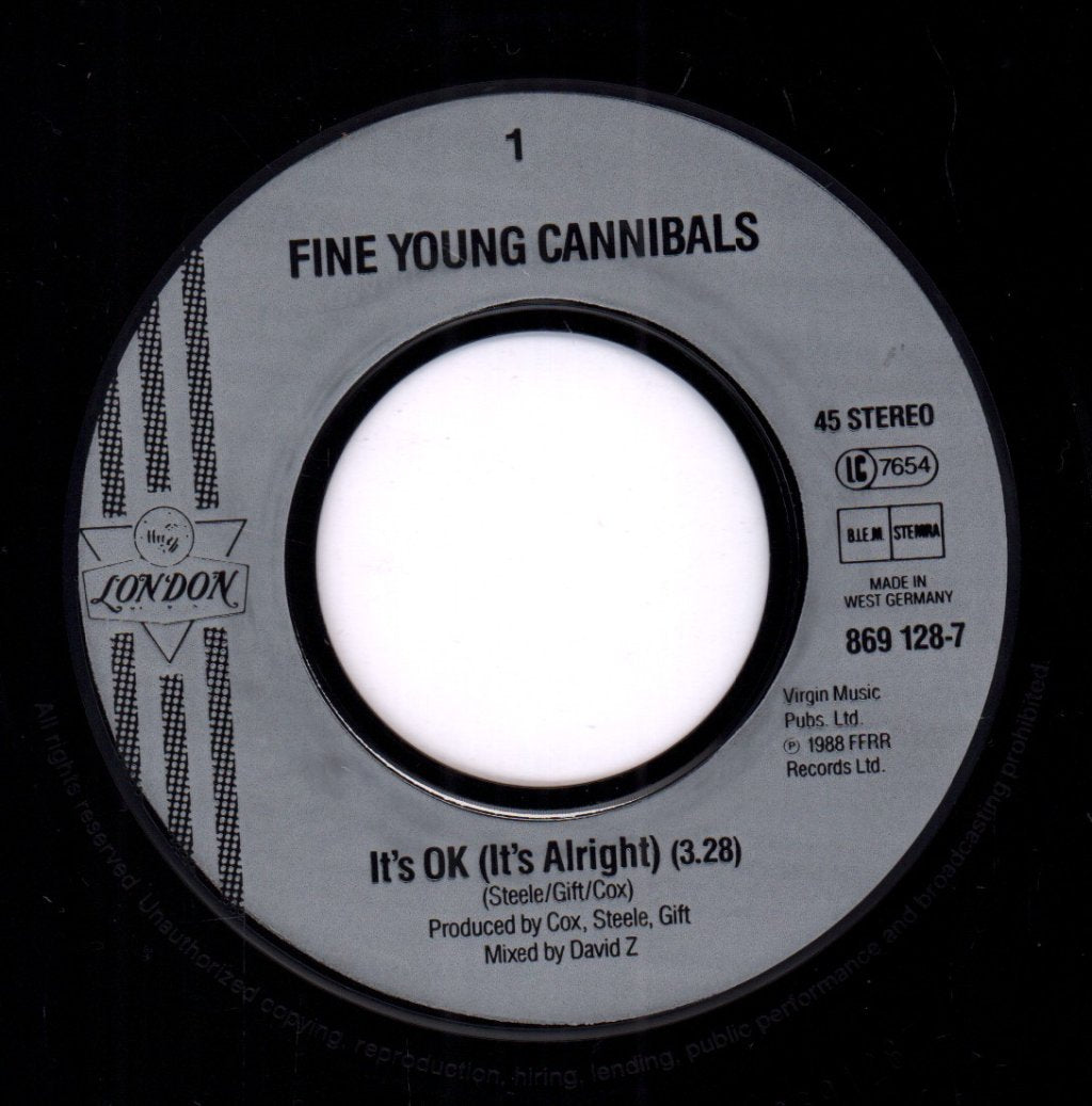 Fine Young Cannibals - It's Ok - 7 Inch