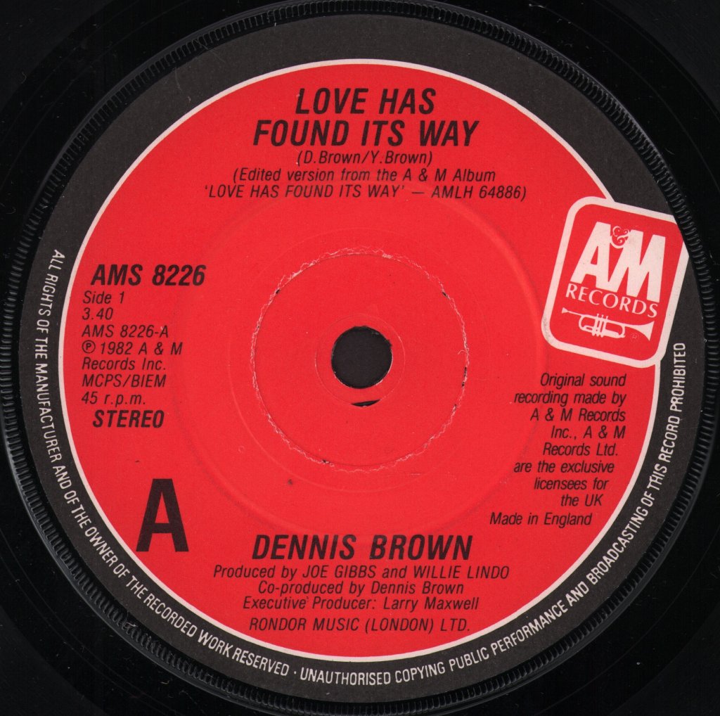 Dennis Brown - Love Has Found It's Way - 7 Inch