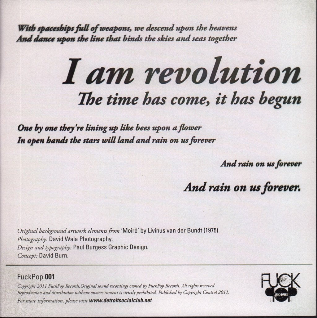 Detroit Social Club - I Am Revolution - 7 Inch