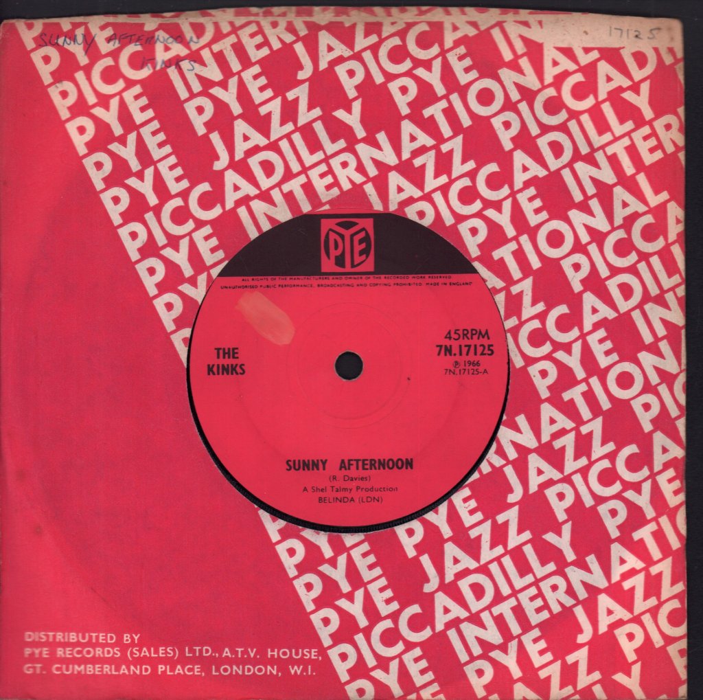 Kinks - Sunny Afternoon - 7 Inch