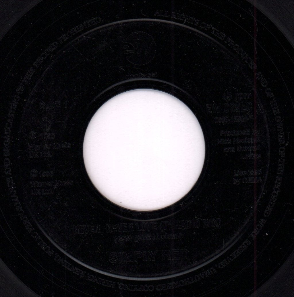 Simply Red - Never Never Love - 7 Inch