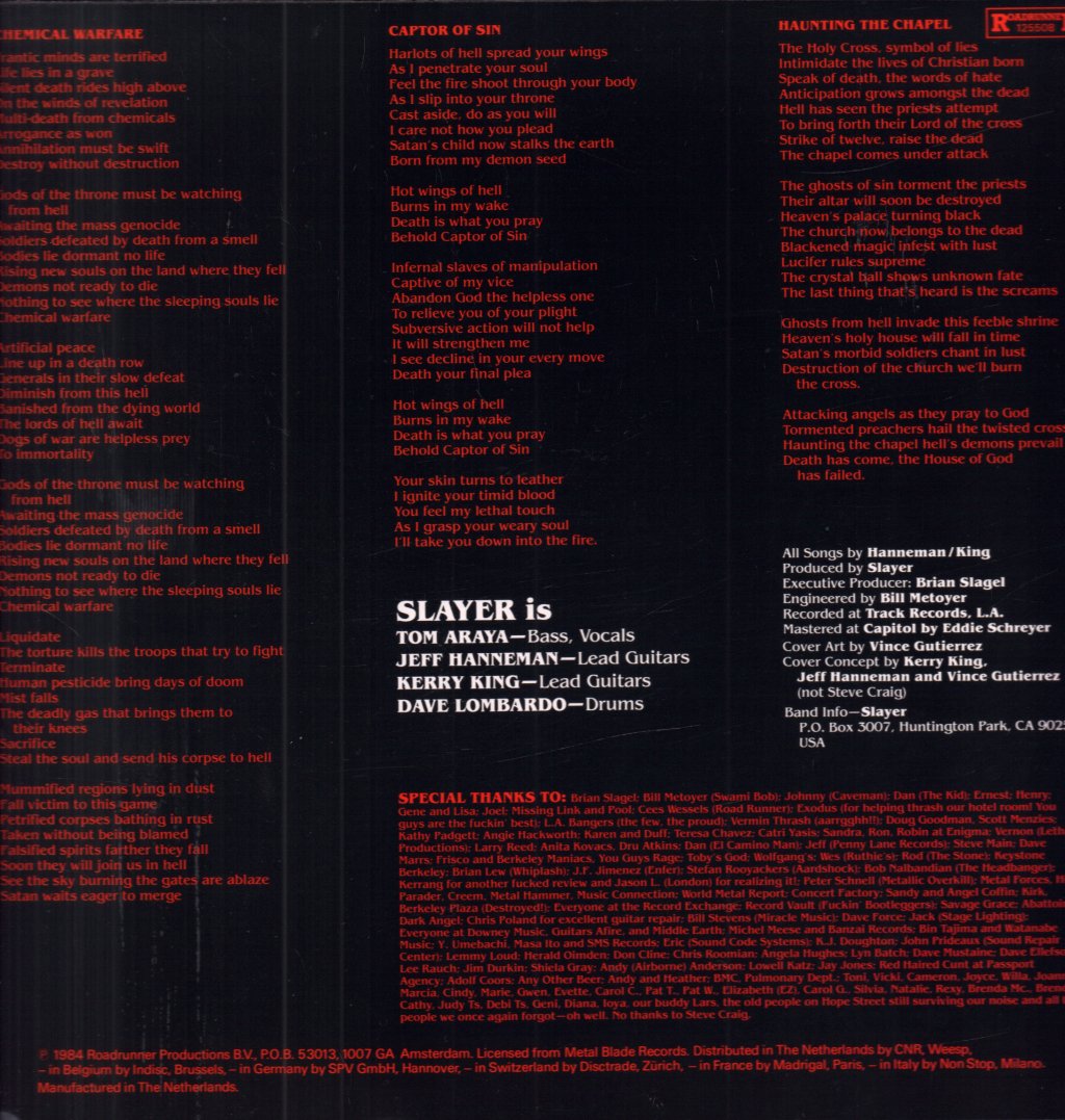 Slayer - Haunting The Chapel - 12 Inch