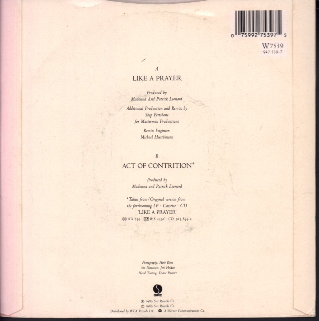 Madonna - Like A Prayer - 7 Inch